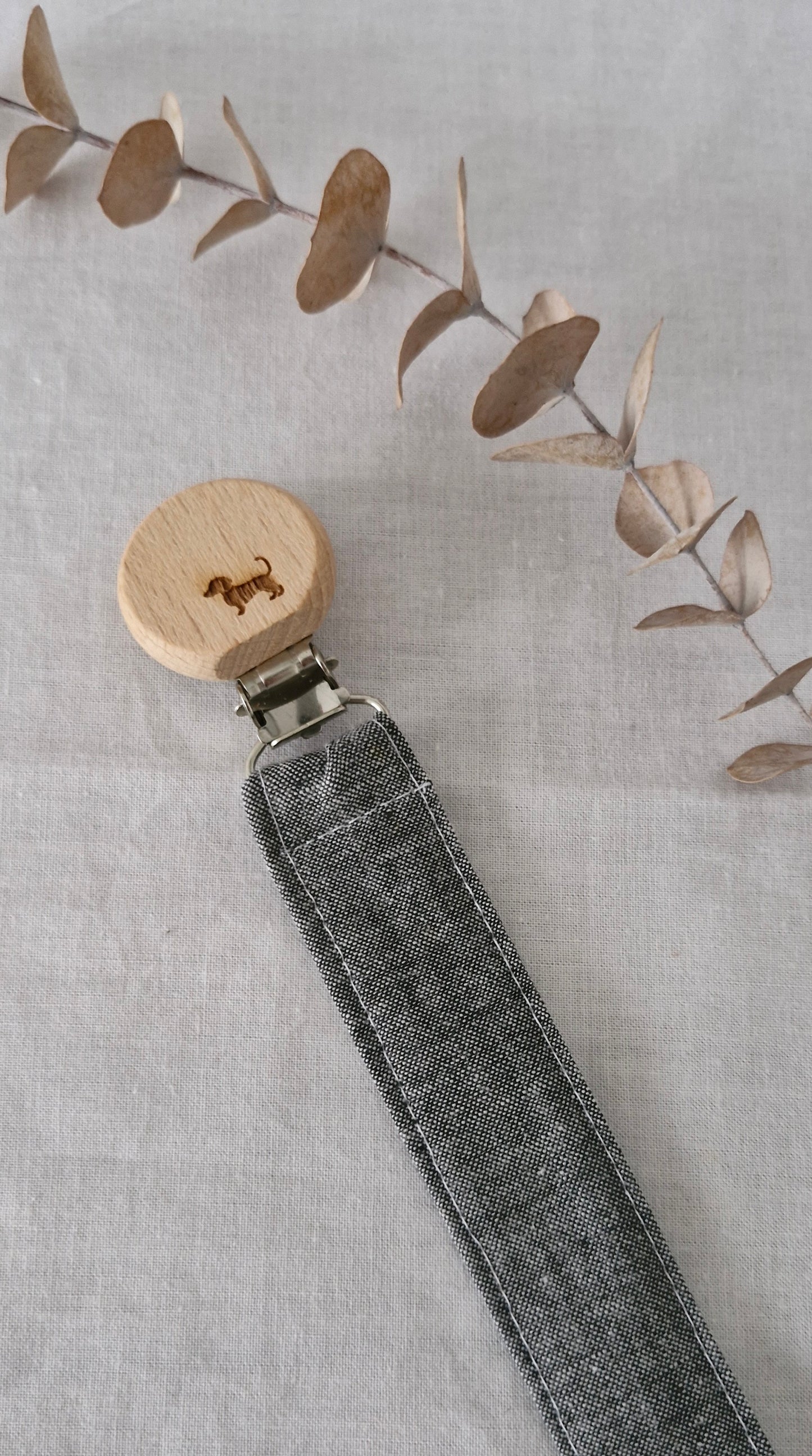 Dummy Clips- Beechwood and 100% Cotton - Plain