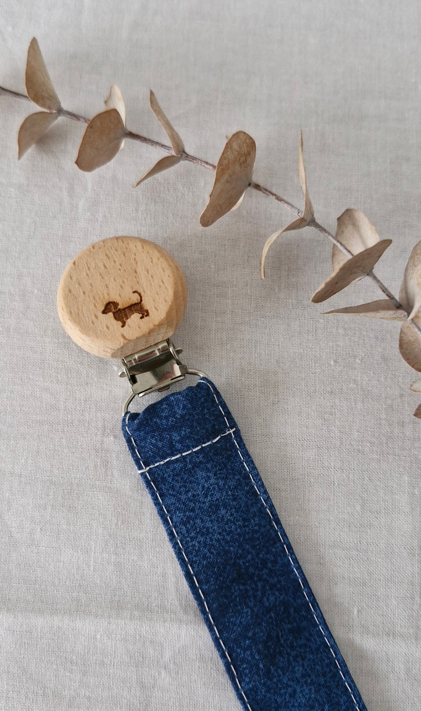Dummy Clips- Beechwood and 100% Cotton - Plain