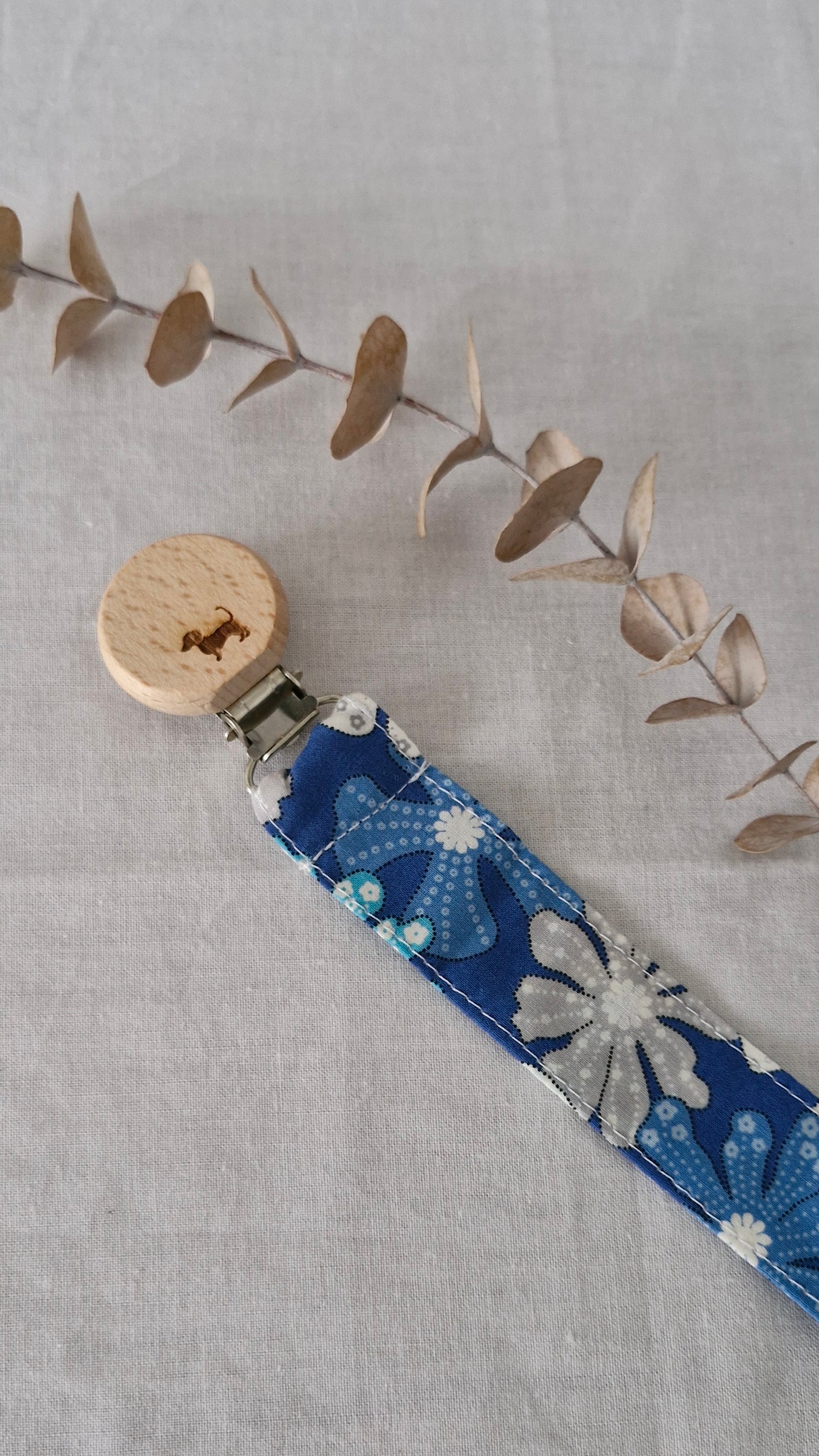 Dummy Clips- Beechwood and 100% Cotton - Patterned