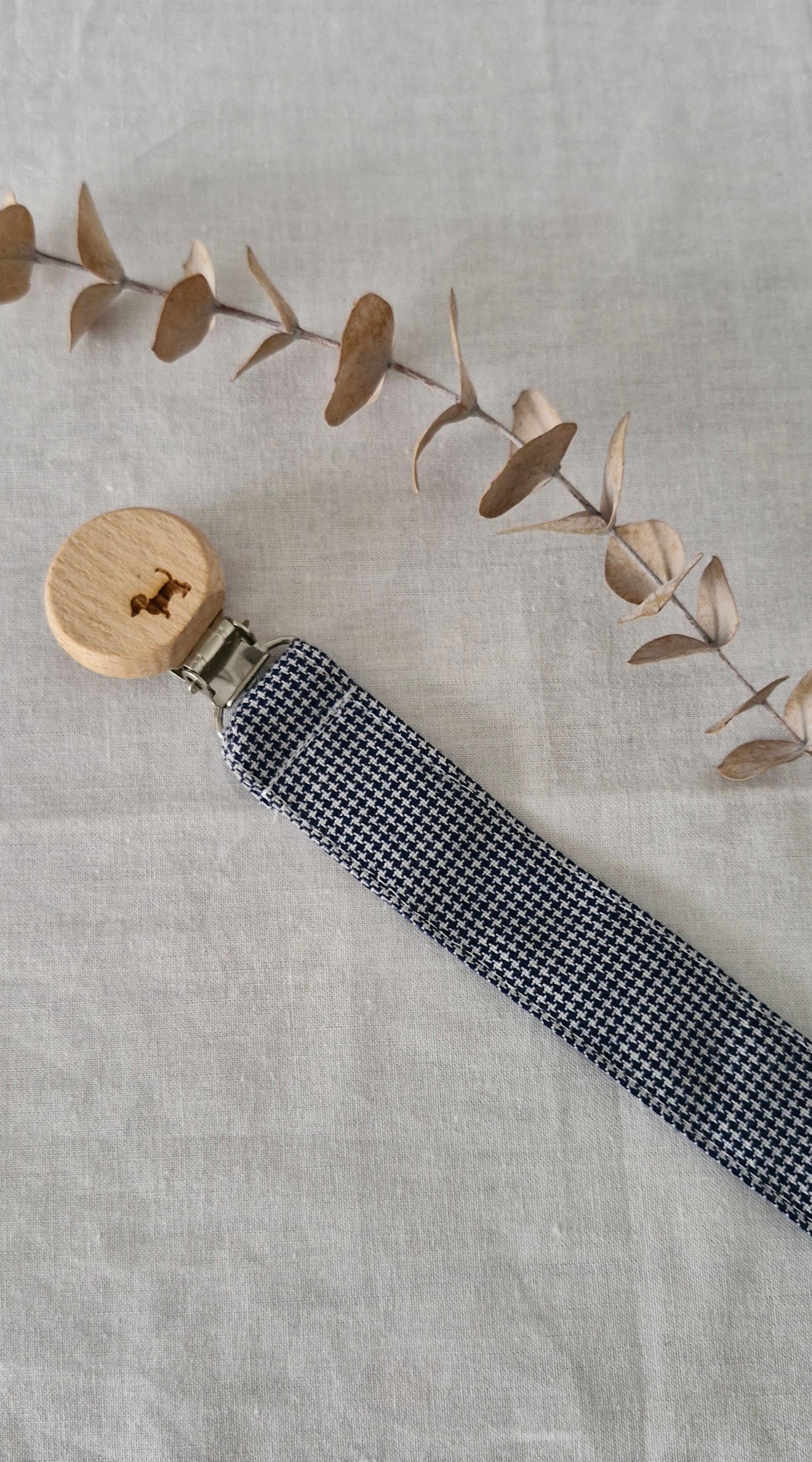 Dummy Clips- Beechwood and 100% Cotton - Patterned