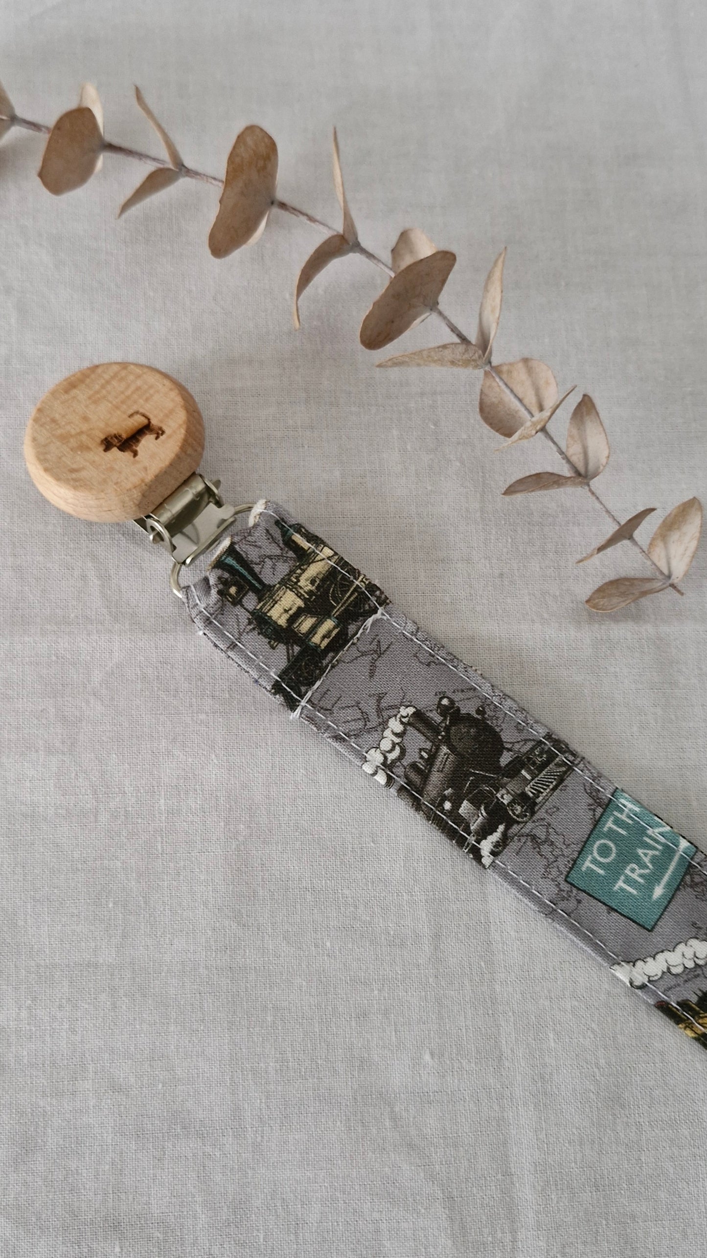 Dummy Clips- Beechwood and 100% Cotton - Patterned