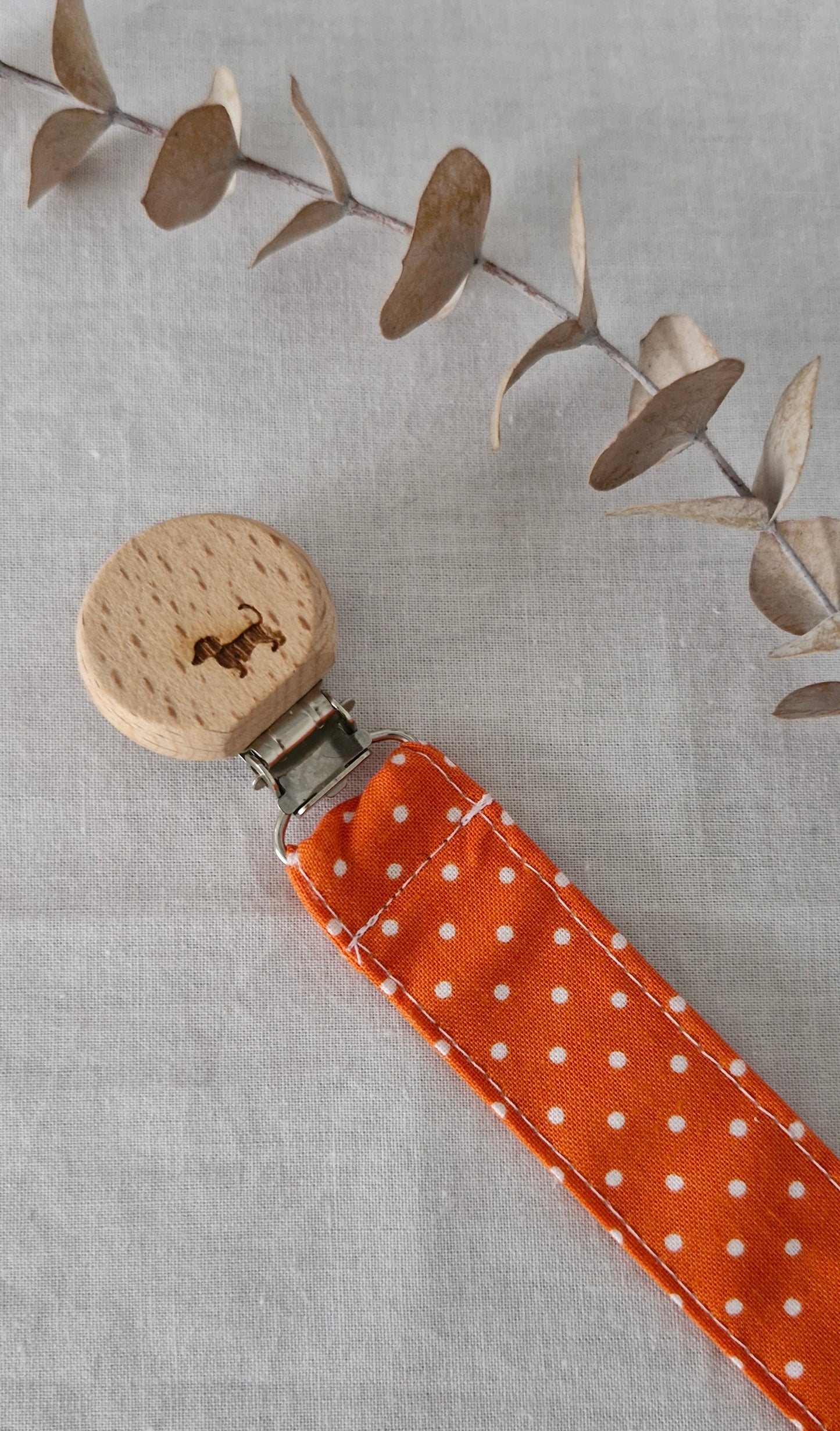 Dummy Clips- Beechwood and 100% Cotton - Patterned